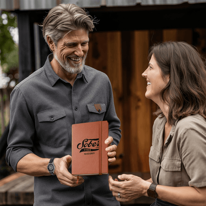 Inspiring Sobriety Gift notebook personalized for sober journeys