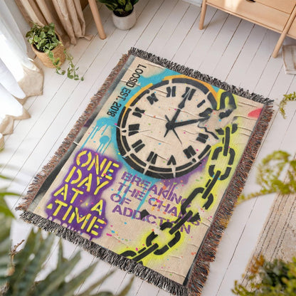 One Day at a Time Heirloom Woven Blanket