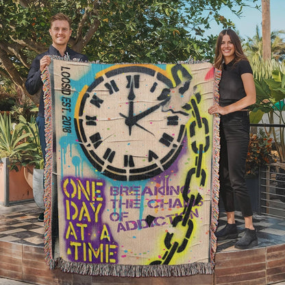 One Day at a Time Heirloom Woven Blanket