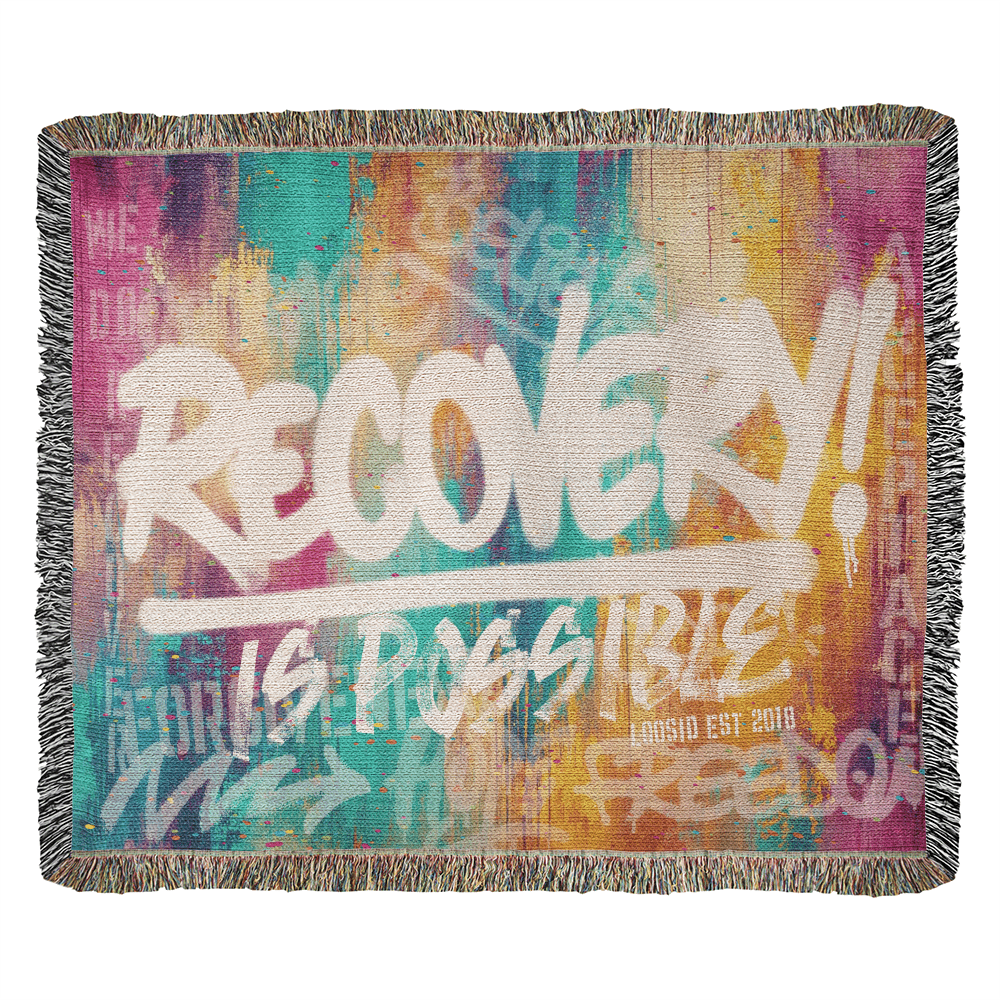 Recovery Is Possible Heirloom Woven Blanket
