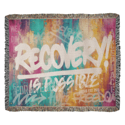 Recovery Is Possible Heirloom Woven Blanket