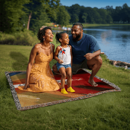 In My Sobriety, I Found My Strength Heirloom Woven Blanket