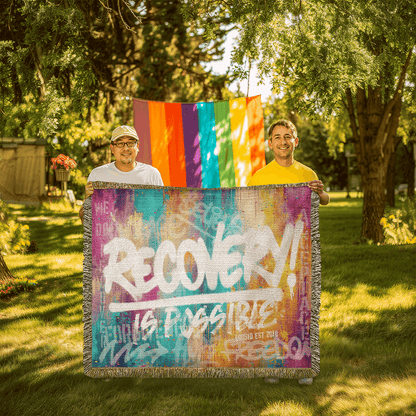 Recovery Is Possible Heirloom Woven Blanket