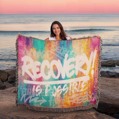 Recovery Is Possible Heirloom Woven Blanket