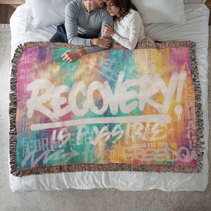 Recovery Is Possible Heirloom Woven Blanket