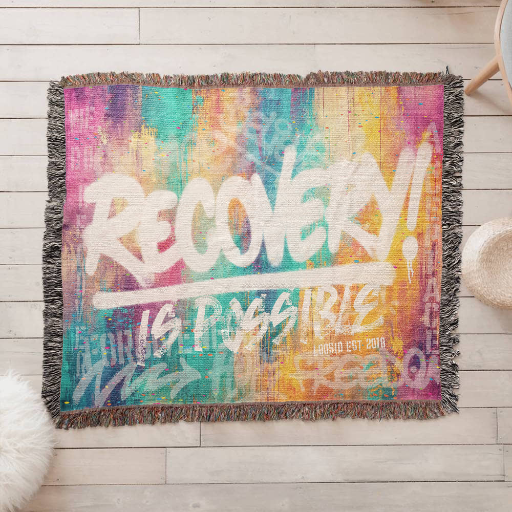 Recovery Is Possible Heirloom Woven Blanket
