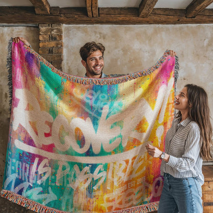 Recovery Is Possible Heirloom Woven Blanket