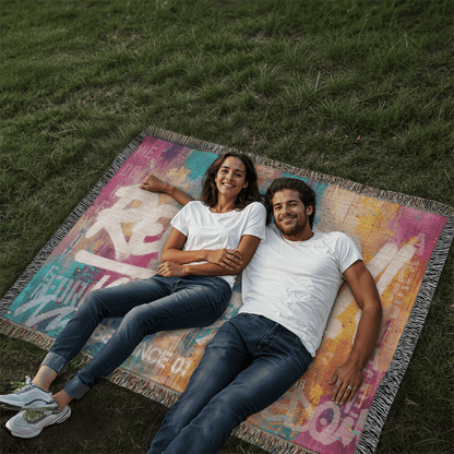 Sobriety Gift | Recovery Is Possible Woven Blanket with Date