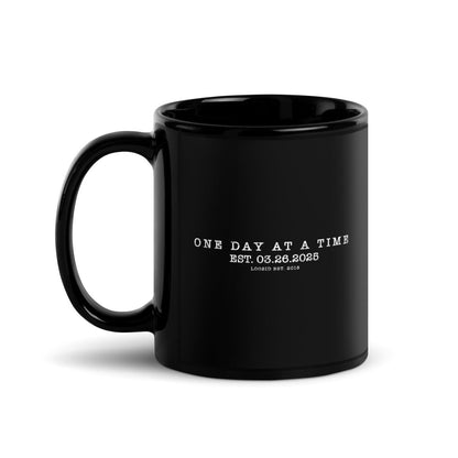 Loosid One Day at A Time Sober Coffee Mug featuring the design