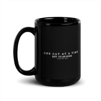 One Day at A Time Sober Coffee Mug graphic detail (view 4)