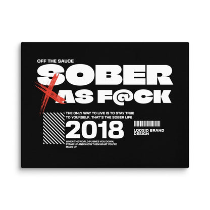 Sober As F*ck Sobriety Art graphic detail (view 4)