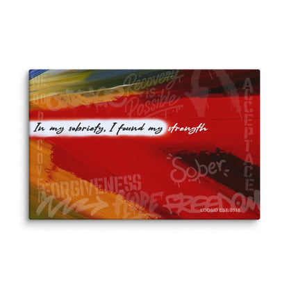 sobriety art inspirational canvas wall decor