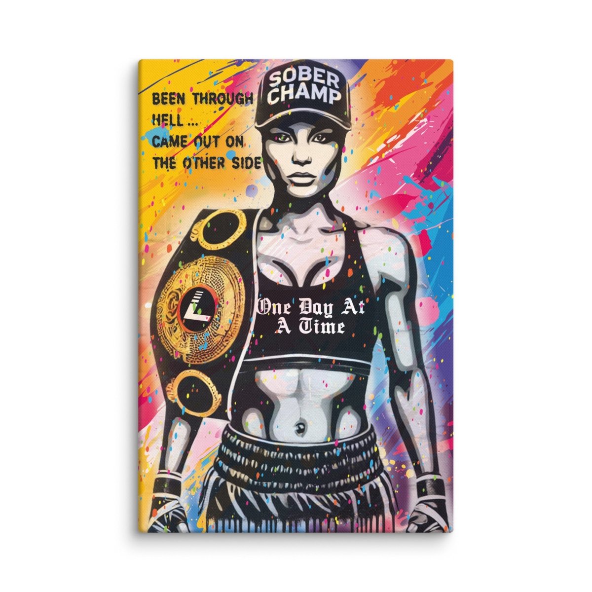 Sober Champ Women Canvas