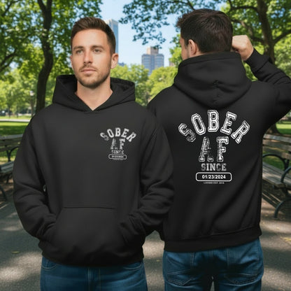 motivational sober lifestyle recovery hoodie