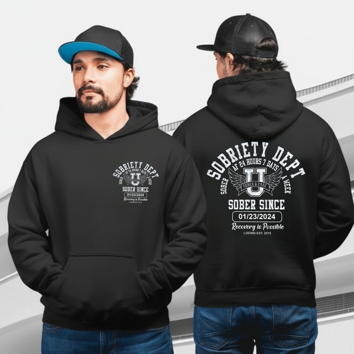 classic recovery hoodie design