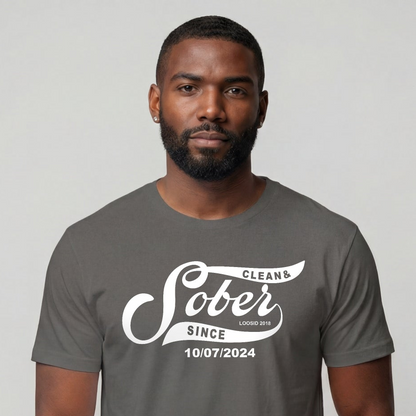 Sober T Shirt | Personalized Sober Since Shirt with Custom Date