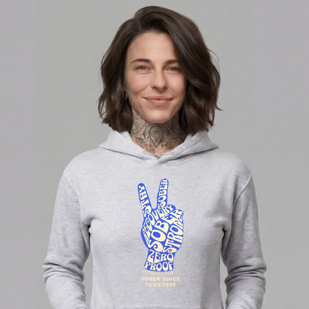 Peace & Sober Women's Personalized Hoodie