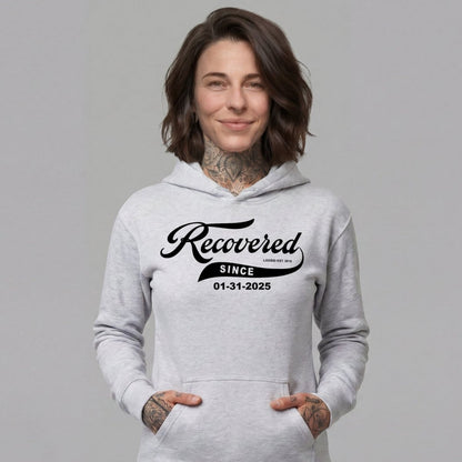 Loosid Recovered Since Recovery Hoodie featuring the design