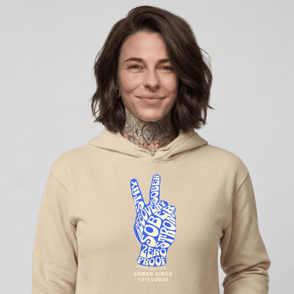 Peace & Sober Recovery Hoodie graphic detail (view 24)