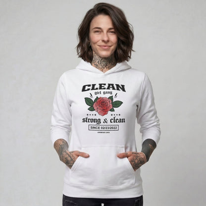 Clean Girl Gang Strong & Clean Crest Recovery Hoodie fit detail (view 19)