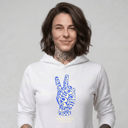 Peace & Sober Recovery Hoodie product photo (view 30)