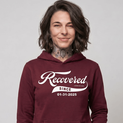 Recovered Since Recovery Hoodie fit detail (view 19)