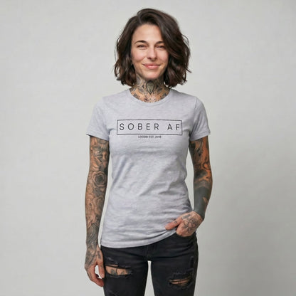 Sober AF Sober T Shirt side view (view 16)