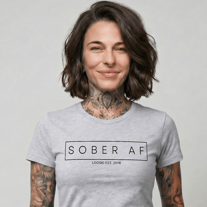 Sober AF Sober T Shirt lifestyle view (view 15)