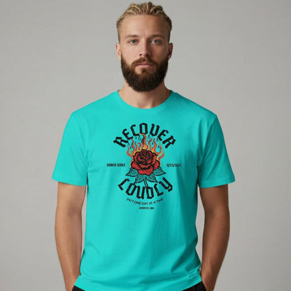 Sober T Shirt | Men's Recover Loudly Tee
