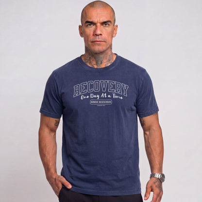 Sober T Shirt | Men's Recovery Looks Good On You Garment-Dyed Tee
