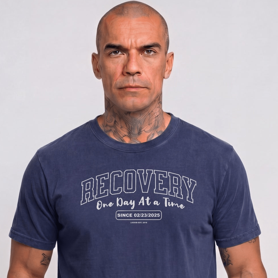 Sober T Shirt | Men's Recovery Looks Good On You Garment-Dyed Tee