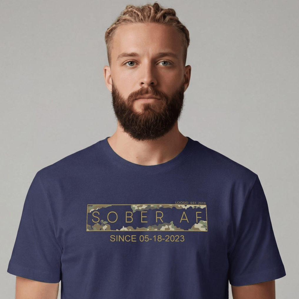 Sober T Shirt | Men's Sober AF Camo Tee