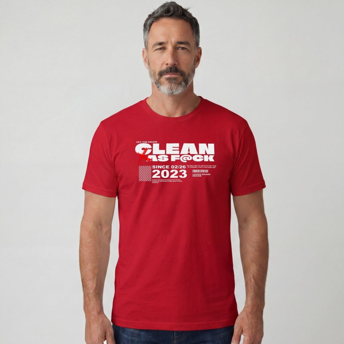 Clean As F*ck Since Sober T-Shirt | Personalized Recovery Year Men's Sobriety Tee
