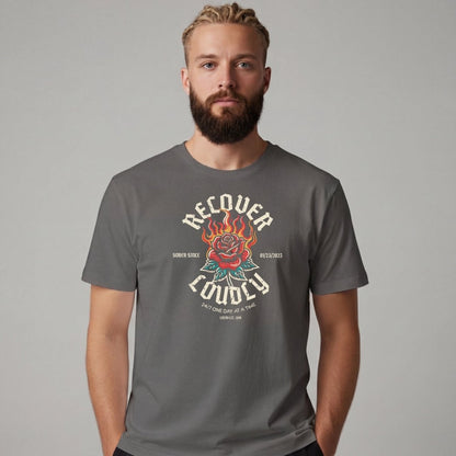 Sober T Shirt | Men's Recover Loudly Tee
