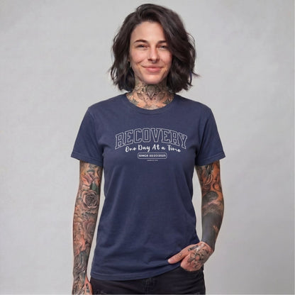 Sober T Shirt | Women's Recovery Looks Good On Me Garment-Dyed