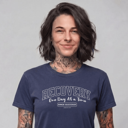 Sober T Shirt | Women's Recovery Looks Good On Me Garment-Dyed