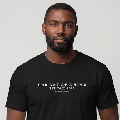 Sober T Shirt | Men's One Day At a Time Tee