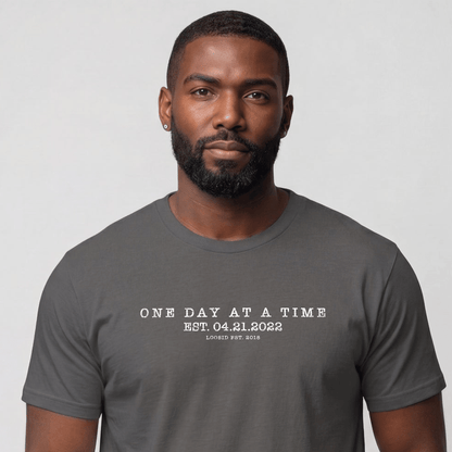 Sober T Shirt | Men's One Day At a Time Tee
