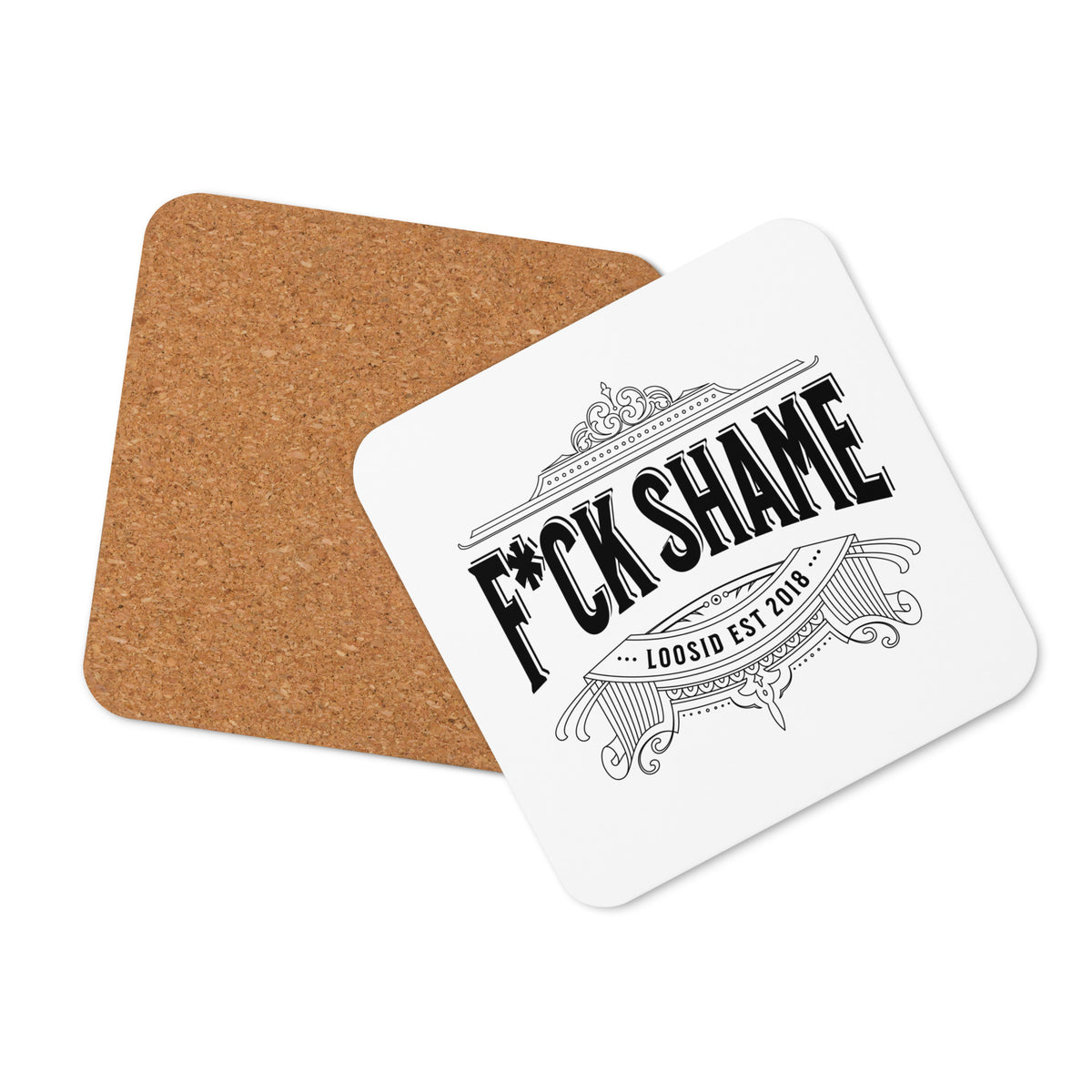 F*ck Shame Cork-back Coaster