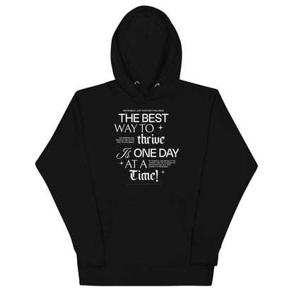 Loosid Be Thankful and Thrive Recovery Hoodie featuring the design