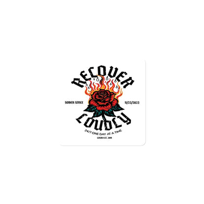 Recovery Date Keepsake Sober Magnet flat lay styled image (view 3)