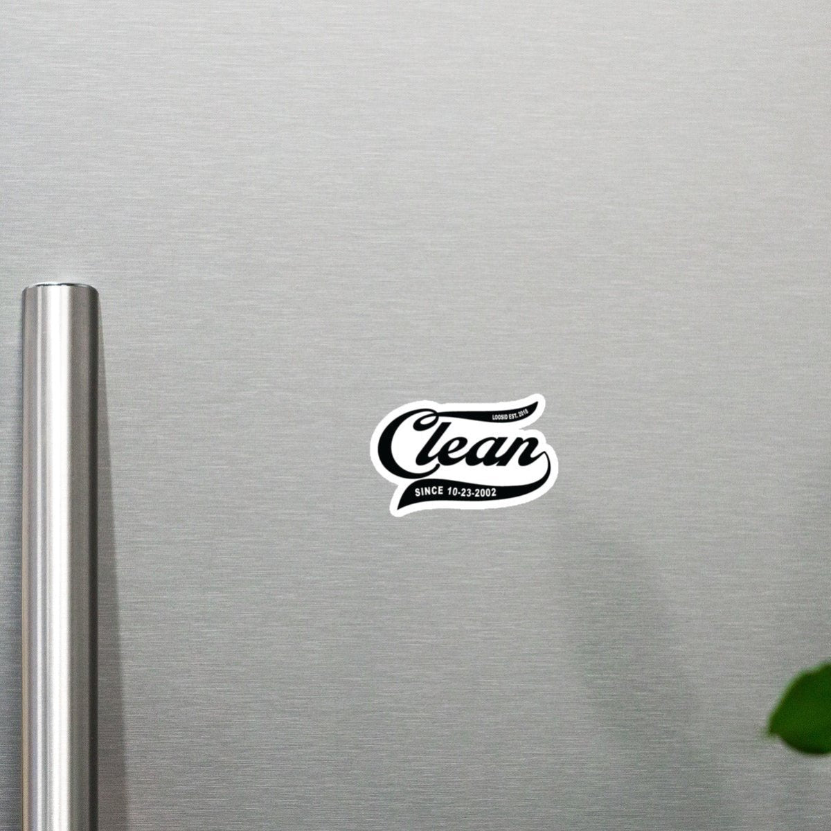 Clean Since Sobriety Sober Magnet close-up view (view 2)