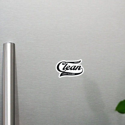 Loosid Clean Since Sobriety Sober Magnet featuring the design
