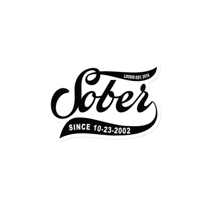 Video testimonial for the Loosid Sober Since personalized sobriety gift magnet