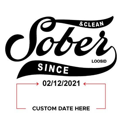 Recovery Zip Hoodie | Sober Since Unisex Hoodie with Custom Sobriety Date