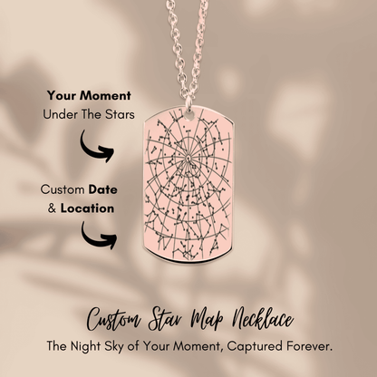 Sober Sober Jewelry Sober Date Custom Star Map Sober Jewelry side view (view 6)