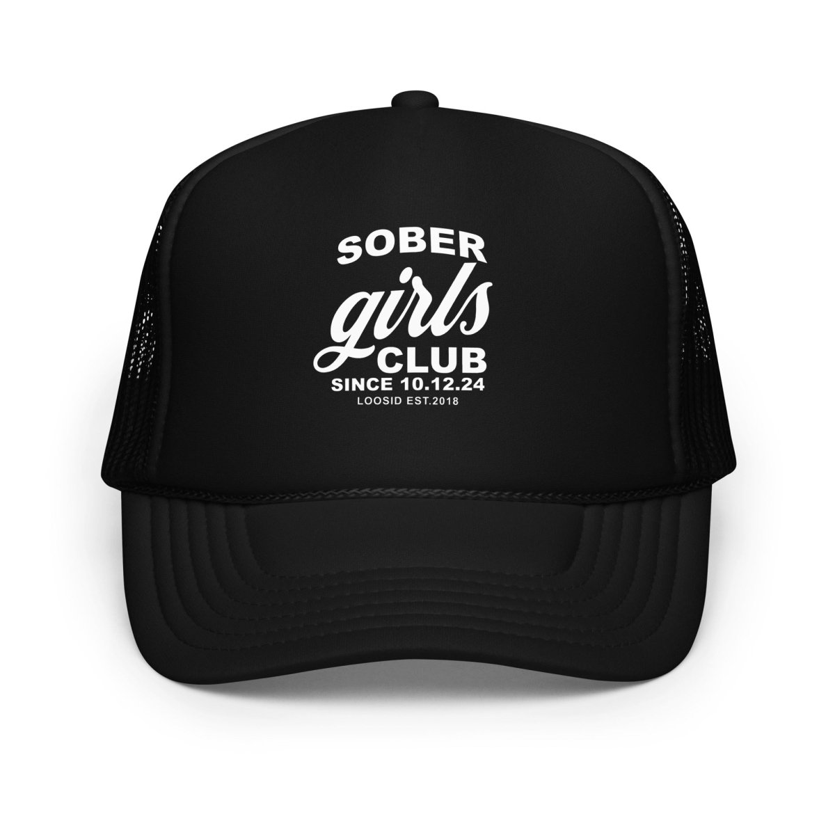 Sober Girls Club Trucker hat w/ Personalized Sobriety Date