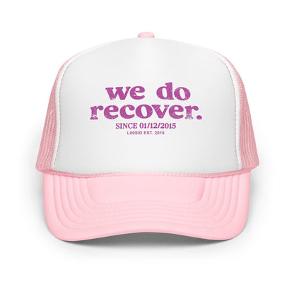 We Do Recover Sober Hat close-up view (view 2)