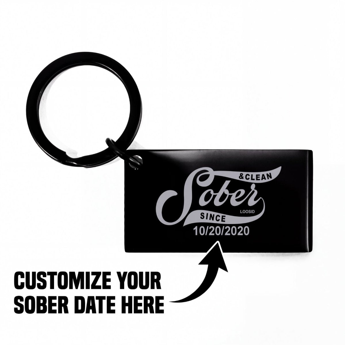 Sobriety Gift | Sober Since Keychain