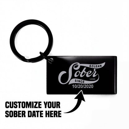 Sobriety Gift | Sober Since Keychain